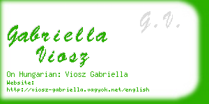 gabriella viosz business card